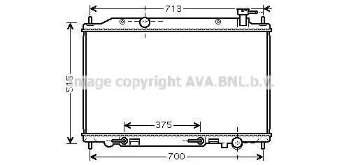 Радіатор (вир-во AVA) AVA COOLING DN2295 (фото 1)