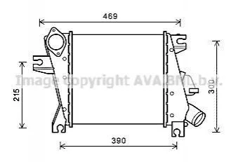Інтеркулер NISSAN X-TRAIL (2001) 2.2 DCI (вир-во AVA) AVA COOLING DN4411 (фото 1)