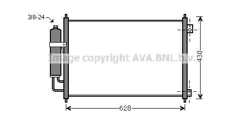Радіатор кондиціонера AVA COOLING DN5328D (фото 1)