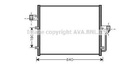Конденсор кондиціонера Kyron 2.0 Xdi 05/05- (Ava) AVA COOLING DW5082