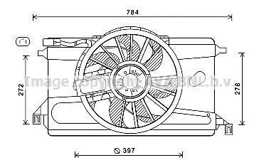 Вентилятор Focus II 2.0 TDCi * 07/04-09/12 (AVA) AVA COOLING FD7561 (фото 1)