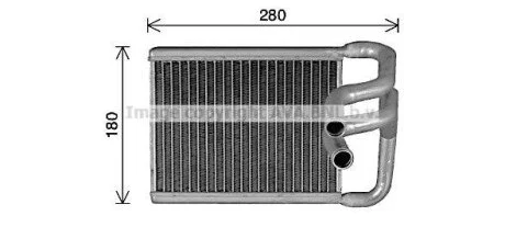 Радіатор обігрівача салону AVA COOLING HY6482