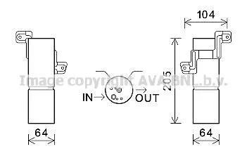 Осушитель, Система кондиционирования воздуха AVA COOLING MSD597