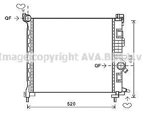 Радіатор охолодження AVA COOLING OL2561