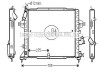 Радиатор охлаждения двигателя ASTRA H 17CDTi MT +-AC 04 (Ava) AVA COOLING OLA2364 (фото 1)