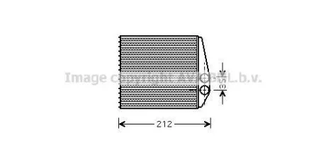 Радиатор отопителя салона AVA COOLING OLA6354