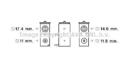 Клапан розширювання AVA COOLING PE1376