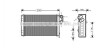 Радиатор обогревателя P405/P406 ALL MT/AT 87-99 (Ava) AVA COOLING PE6100 (фото 1)