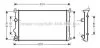 Радiатор охолодження RENAULT MASTER II (98-) (вир-во AVA) AVA COOLING RTA2322 (фото 1)