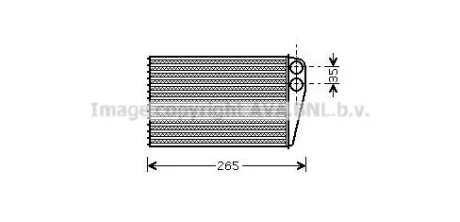 Теплообменник, Система отопления салона AVA COOLING RTA6354