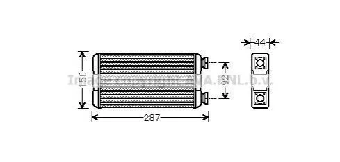 Радіатор обігрівача салону AVA COOLING RTA6457 (фото 1)