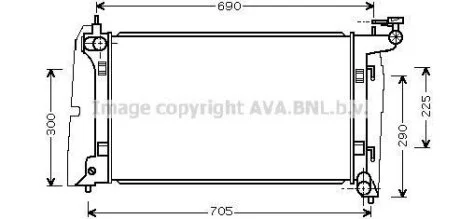 Радіатор (вир-во AVA) AVA COOLING TO2323
