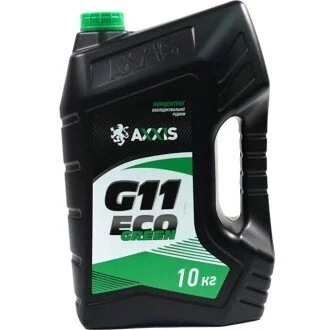 Антифриз-концентрат зеленый, -80 °C, G11, 10 кг Axxis AX-P999-G11GR ECO10Л