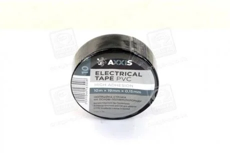 Изолента черная 19mm*10 <AXXIS> Axxis ET-912 BL