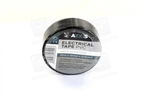 Изолента черная 19mm*18м <AXXIS> Axxis PV100B
