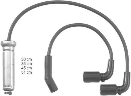 Комплект кабелів високовольтних BERU ZEF1142