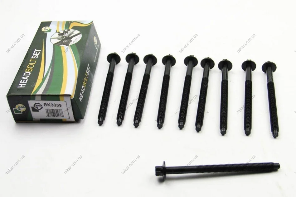 Комплект болтов с головкой системы TORX из черного металла BGA BK3339 (фото 1)