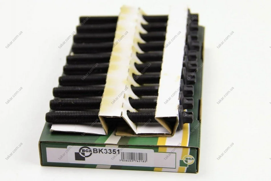 Комплект болтів з головкою системи TORX з чорного металу BGA BK3351 (фото 1)