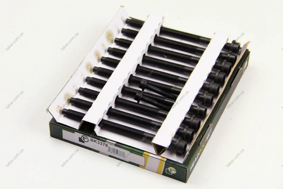 Комплект болтов с головкой системы TORX из черного металла BGA BK3378 (фото 1)