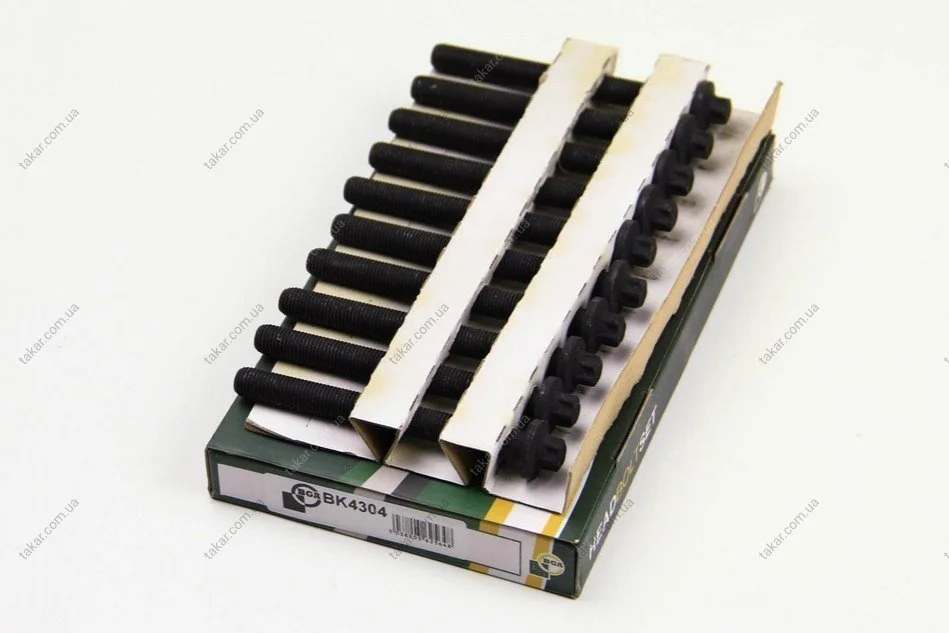 Комплект болтов с головкой системы TORX из черного металла BGA BK4304 (фото 1)