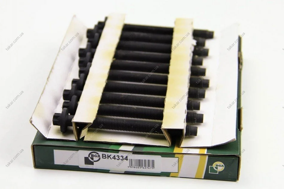 Комплект болтів з головкою системи TORX з чорного металу BGA BK4334 (фото 1)