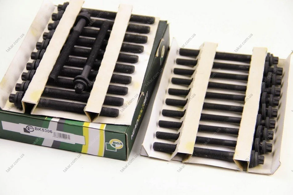 Комплект болтів з головкою системи TORX з чорного металу BGA BK5306 (фото 1)