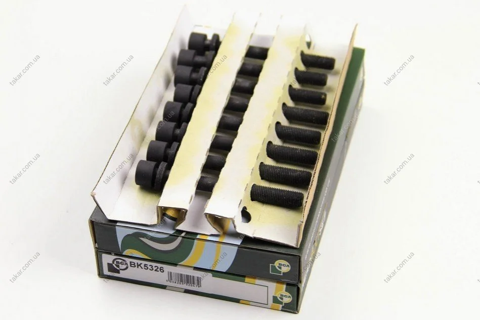 Комплект болтов с головкой системы TORX из черного металла BGA BK5326 (фото 1)