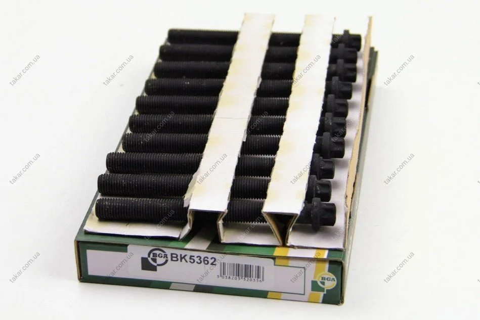 Комплект болтов с головкой системы TORX из черного металла BGA BK5362 (фото 1)