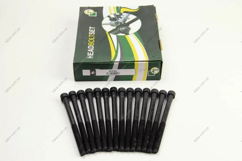 Комплект болтов с головкой системы TORX из черного металла BGA BK5364 (фото 1)