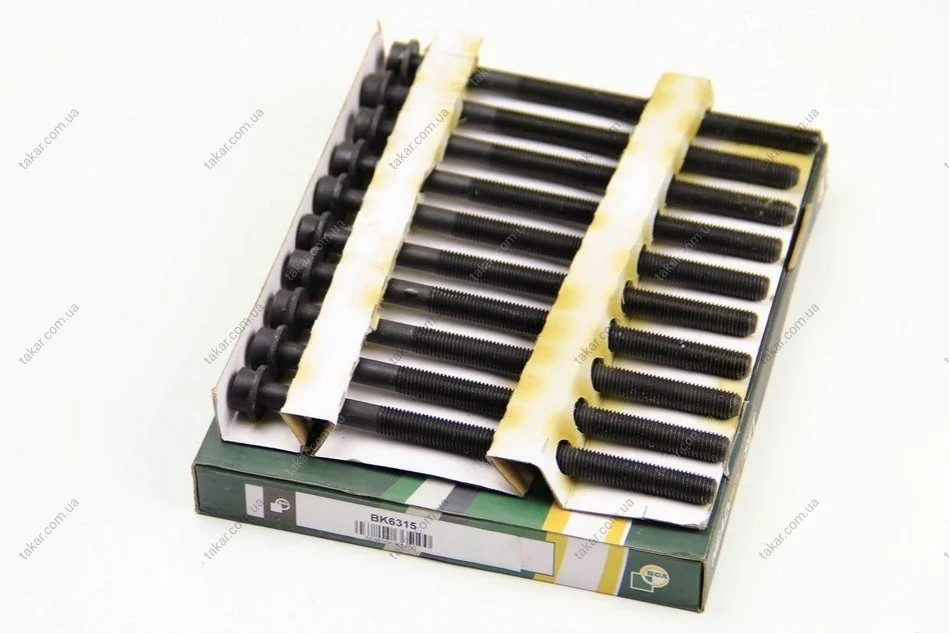 Комплект болтов с головкой системы TORX из черного металла BGA BK6315 (фото 1)