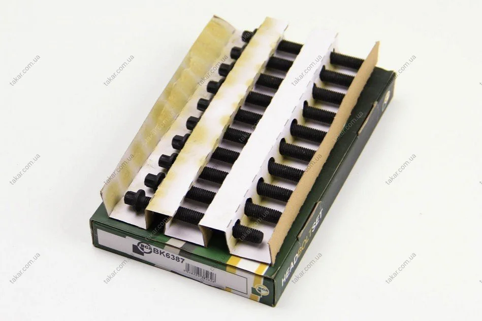 Комплект болтов с головкой системы TORX из черного металла BGA BK6387 (фото 1)