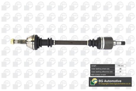 Піввісь BGA DS6710L