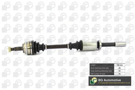 Приводной вал передний мост, справа BGA DS7303RA
