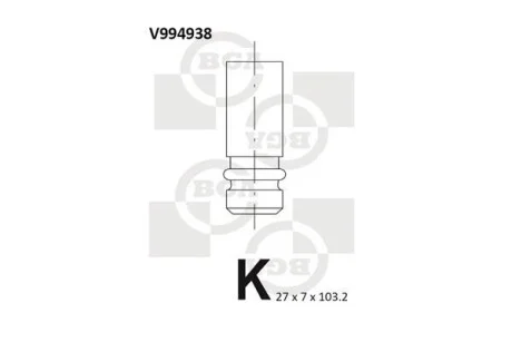Клапан випускний BGA V994938