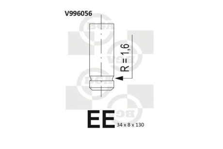 Клапан випускний BGA V996056