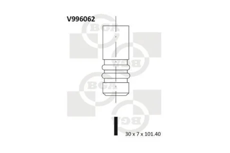 Клапан выпускной BGA V996062