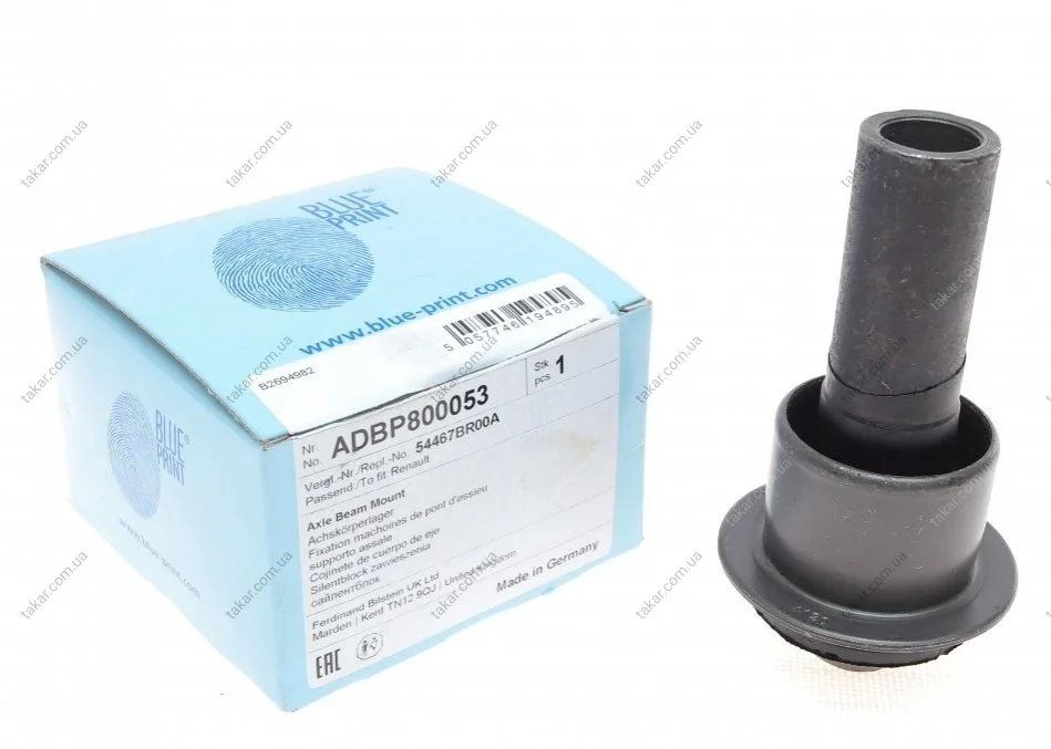 Сайлентблок балки (сзади) BLUE PRINT ADBP800053 (фото 1)