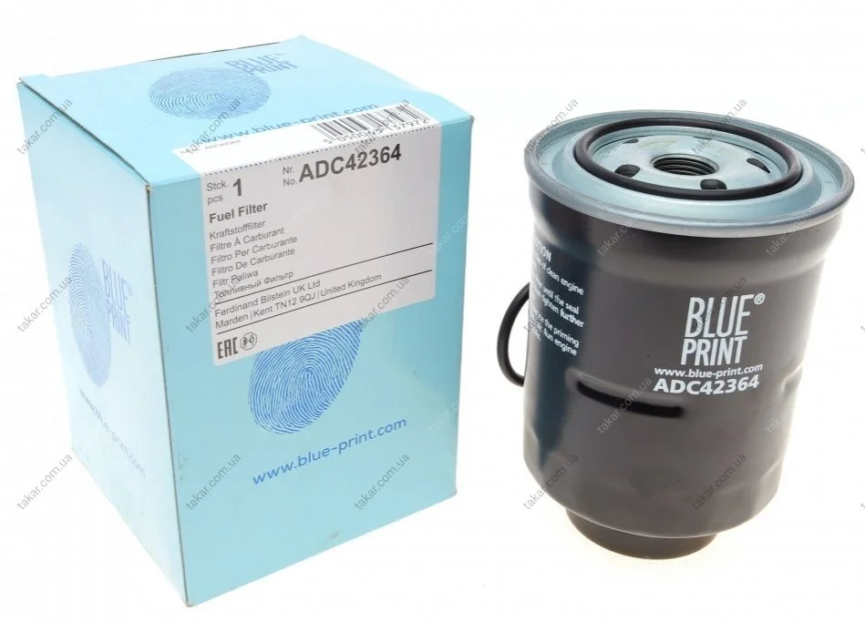 Паливний фільтр, що накручується, дизель BLUE PRINT ADC42364 (фото 1)