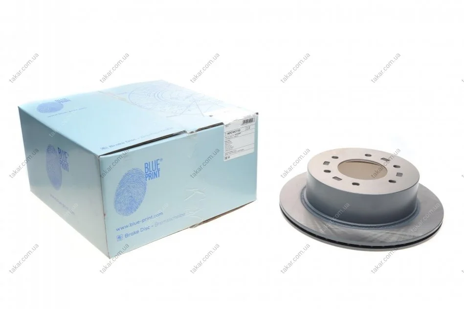 Гальмівний диск двосторонній на задній міст вентильований 6 BLUE PRINT ADC443130 (фото 1)