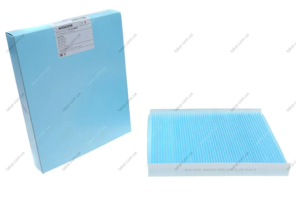 Фильтр салона тонкой очистки BLUE PRINT ADG02559 (фото 1)