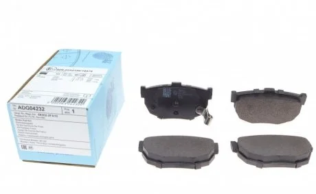 Тормозные колодки задние дисковые BLUE PRINT ADG04232
