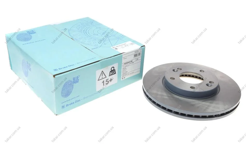 Диск тормозной BLUE PRINT ADG043135 (фото 1)