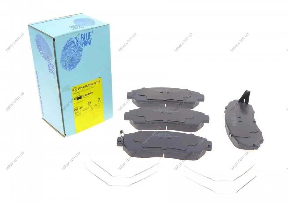 Тормозные колодки передние дисковые BLUE PRINT ADH24296 (фото 1)