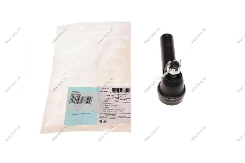 Наконечник тяги рульової BLUE PRINT ADH28750 (фото 1)