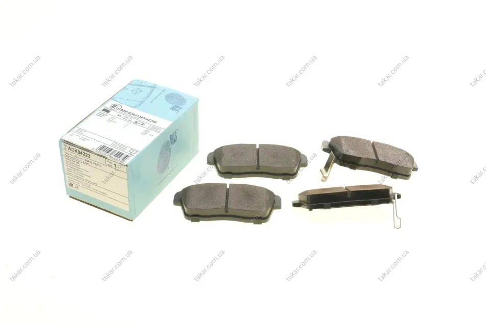 Гальмівні колодки передні дискові BLUE PRINT ADK84223 (фото 1)