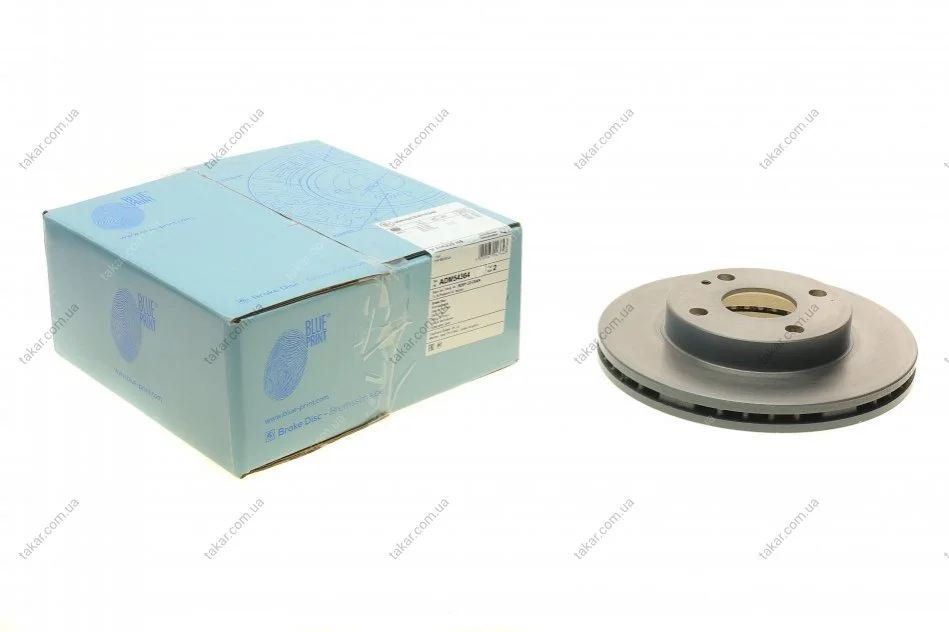 Диск тормозной передний KIA, Mazda (выр-во Blue Print) BLUE PRINT ADM54364 (фото 1)