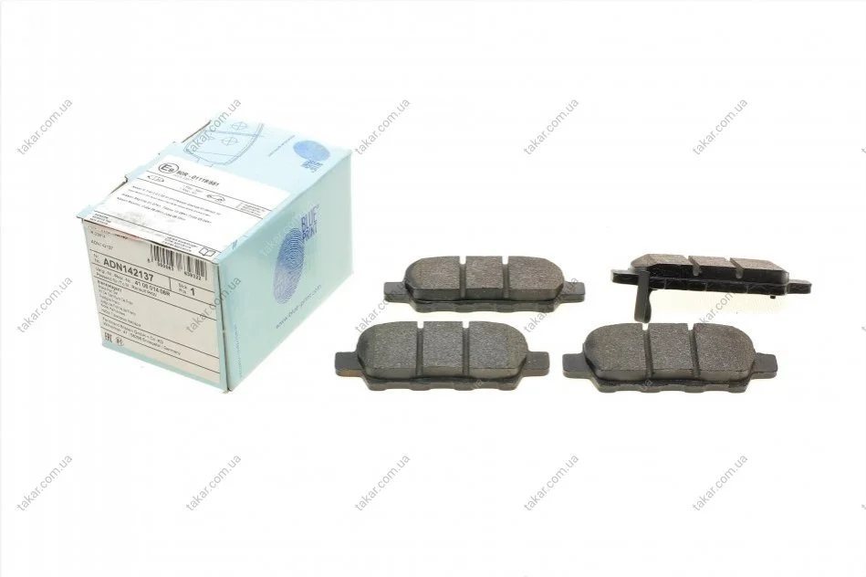 Тормозные колодки задние дисковые BLUE PRINT ADN142137 (фото 1)