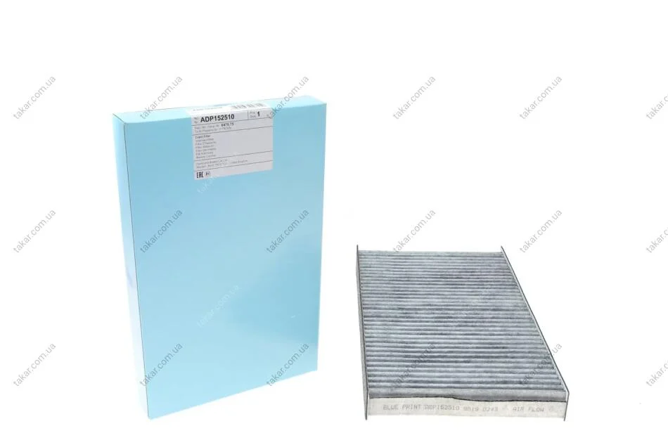 Фильтр салона угольный BLUE PRINT ADP152510 (фото 1)