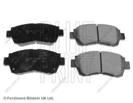 Комплект тормозных колодок из 4 шт. дисков BLUE PRINT ADT34283 (фото 1)