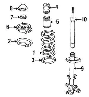 Пружина подвески передняя винтовая BMW 31331133337